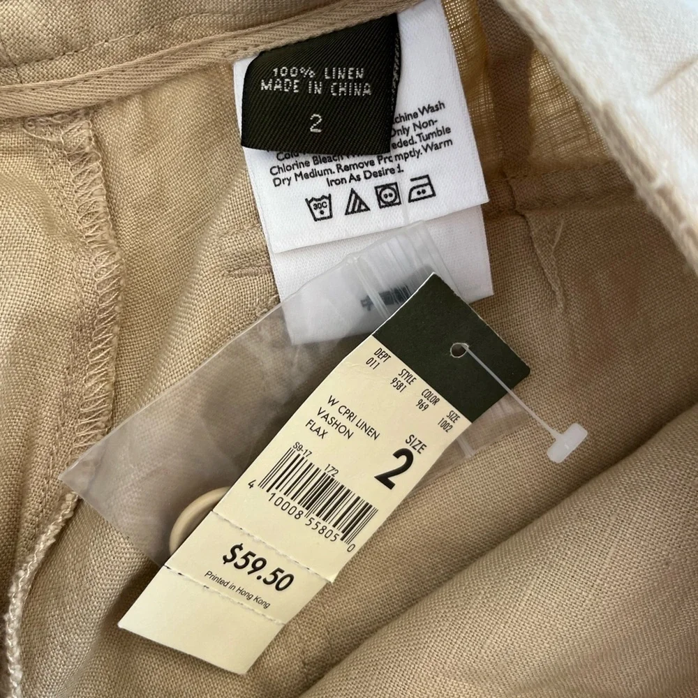 NWT Eddie Bauer 100% Linen “VASHON fit”